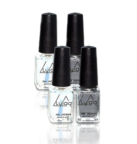 4PC SILVER CHROME NAIL SET